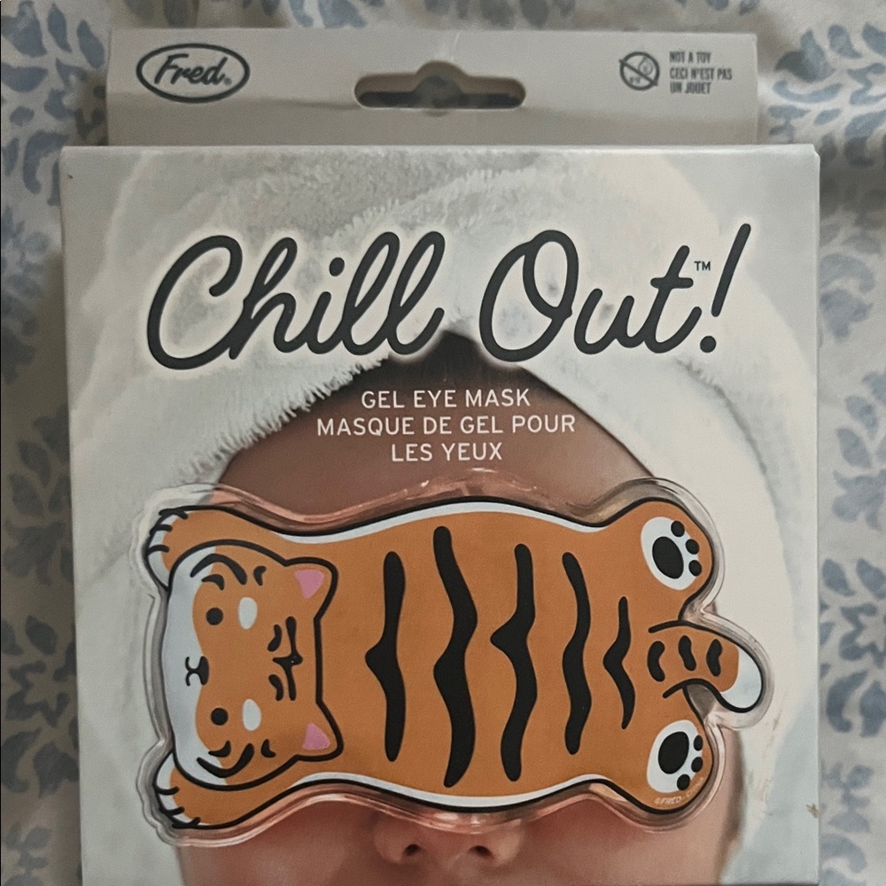 Fred Orange Tiger Gel Eye Mask